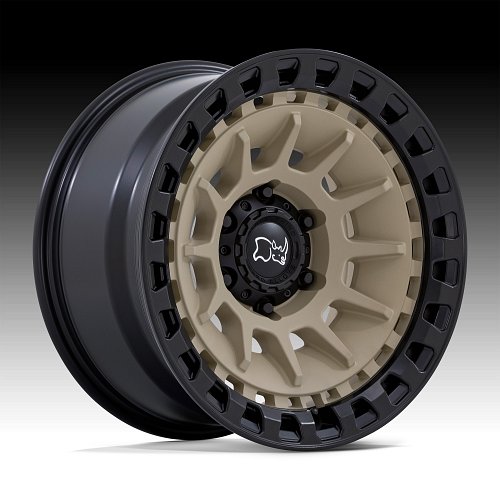 Black Rhino Barrage Desert Sand Custom Truck Wheels 1